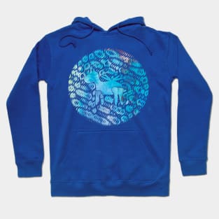 Blue pegas Hoodie